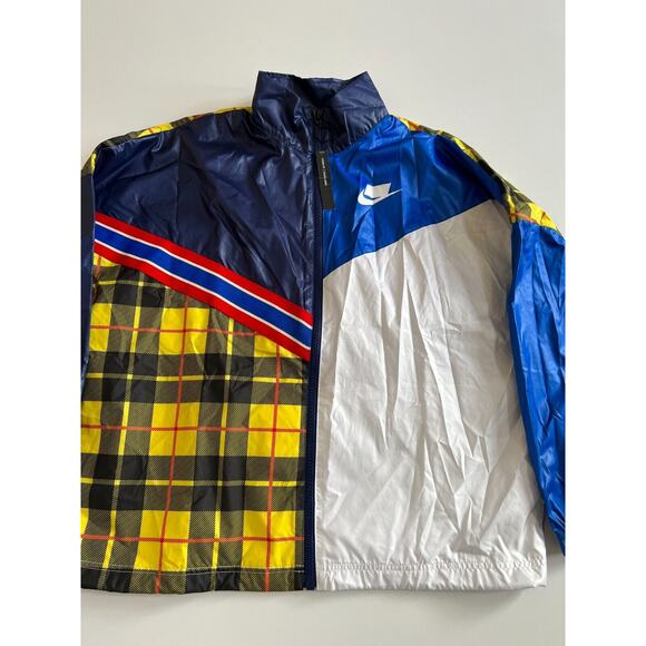 Nike Women's Sportswear Multicolor Plaid Woven Jacket BV4737 492 Size S NWT - Picture 8 of 8